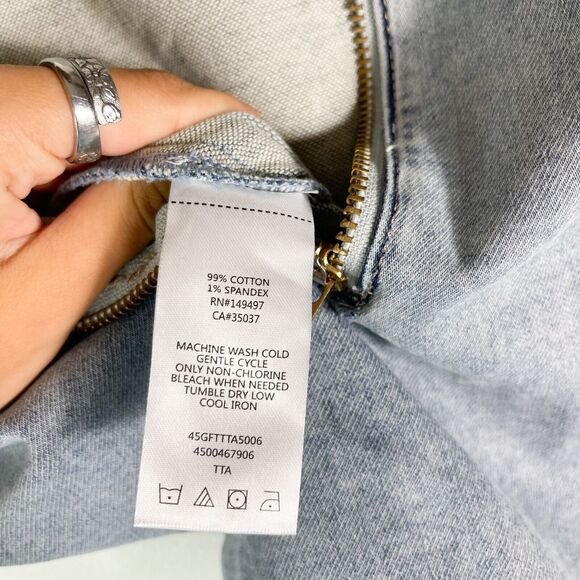 Joe's Jeans NWOT Sleeveless Tapered Leg Denim Drawstring Jumpsuit Blue Size S - Picture 4 of 6